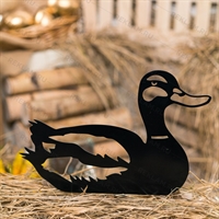 Садовая декоративная фигура Селезень металл - фото 54641