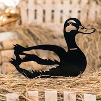 Садовая декоративная фигура Селезень металл - фото 54642