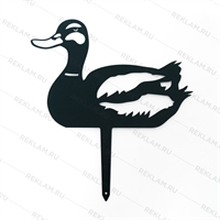 Садовая декоративная фигура Селезень металл - фото 54646