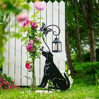 Шпалера для садовых растений Собака с бабочкой 202-015 h=110 см - фото 54649