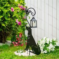 Шпалера для садовых растений Собака с бабочкой 202-015 h=110 см - фото 54650