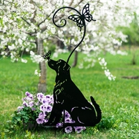 Шпалера для садовых растений Собака с бабочкой 202-015 h=110 см - фото 54651