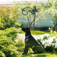Шпалера для садовых растений Собака с бабочкой 202-015 h=110 см - фото 54654