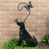 Шпалера для садовых растений Собака с бабочкой 202-015 h=110 см - фото 54659