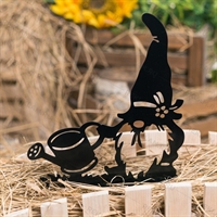 Садовая декоративная фигура Гном металл - фото 54668