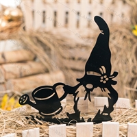 Садовая декоративная фигура Гном металл - фото 54669