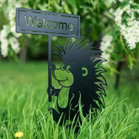 Садовая декоративная фигура Ёжик металл - фото 54680