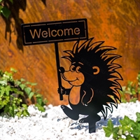 Садовая декоративная фигура Ёжик металл - фото 54682