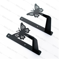 Кронштейны настенные для кашпо (2 шт) металл - фото 54761