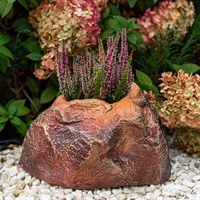 Кашпо камень большой F08056 h=24 см полистоун - фото 54808