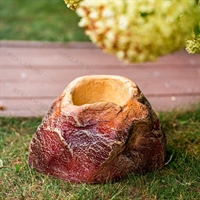 Кашпо камень большой F08056 h=24 см полистоун - фото 54810