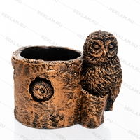 кашпо в покраске под золото