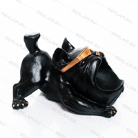 конфетница бульдог цв.черный