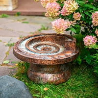 фонтан в покраске под бронзу