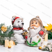 Фигура новогодняя Дед Мороз малый - фото 55311