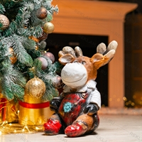 Садовая фигура Лосёнок F08530 полистоун - фото 55373