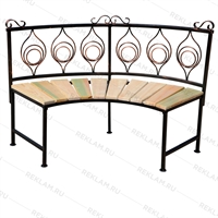 Скамейка уличная металлическая