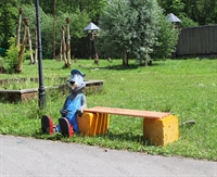 Лавка Сырный привал, стеклопластик, 210 см -  Р - фото 6112