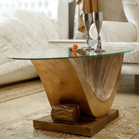 Стеклянный стол Волна