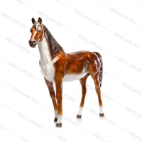 Ростовая фигура Лошадь бурая, пластик, 235 x 190 см. - фото 7362 Ростовая фигура Лошадь бурая, пластик, 235 x 190 см. - фото 7362