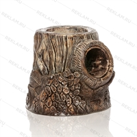 Кашпо Пень дуба средний, пластик, 45 см. - фото 7846