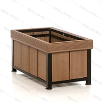 Деревянное кашпо купить