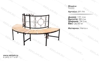 скамейка со спинкой луиза 891-94