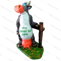 рекламная фигура из стеклопластика корова
