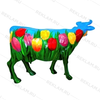 ростовая фигура коровы из стеклопластика