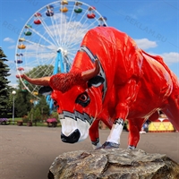 рекламный бык из стеклопластика 