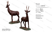 рекламная фигура под бронзу косуля US08118
