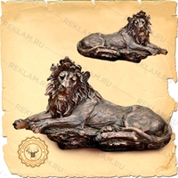 парковая фигура льва под бронзу от производителя